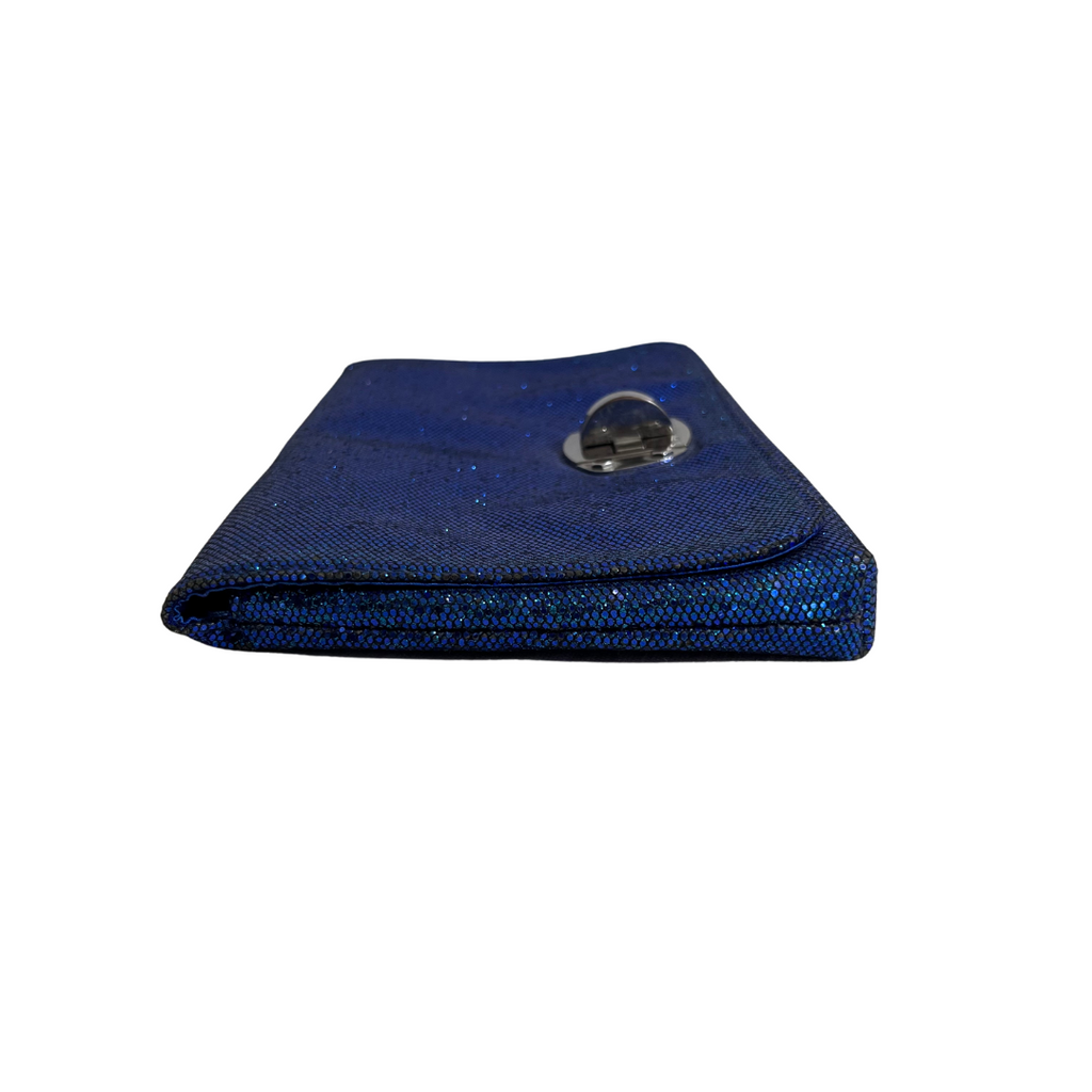 Armani Exchange Blue Glitter Clutch