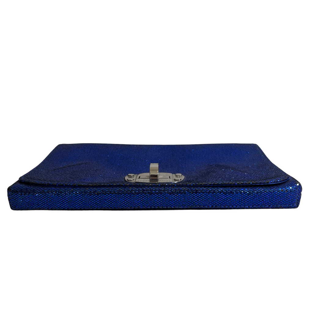 Armani Exchange Blue Glitter Clutch