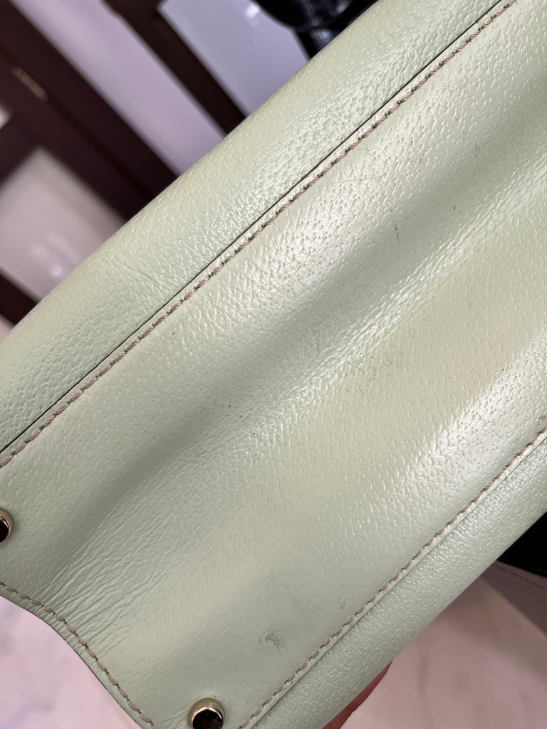 Kate Spade Mint Green Large Leather Satchel | Pre Loved |