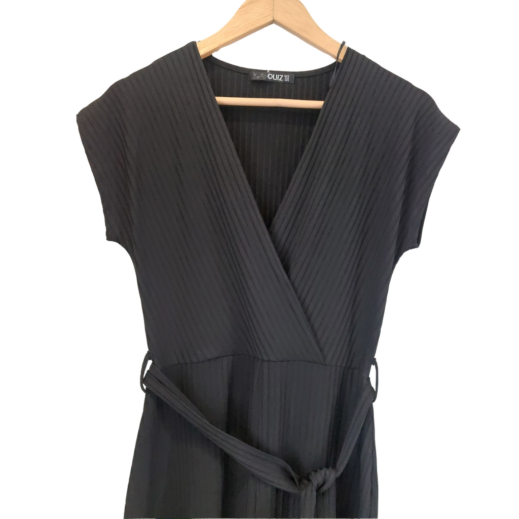 Quiz Black Ribbed Jumpsuit | Pre Loved |