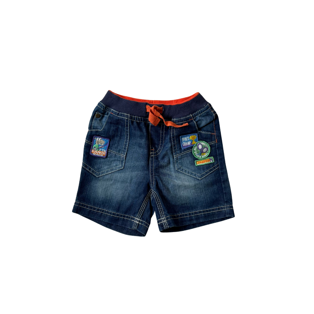 Mothercare Blue Denim Shorts (9-12 months) | Brand New |