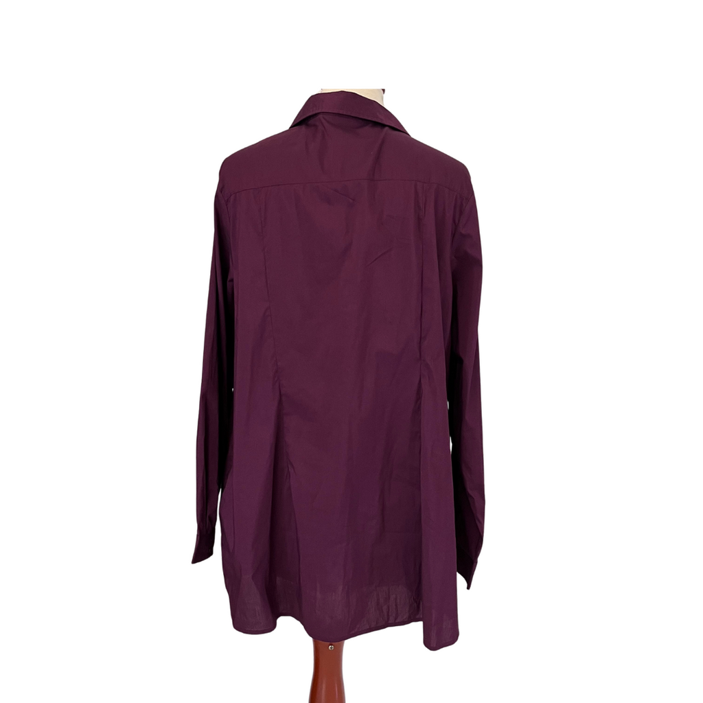 H&M Plum Collared Front Button Tunic | Gently Used |