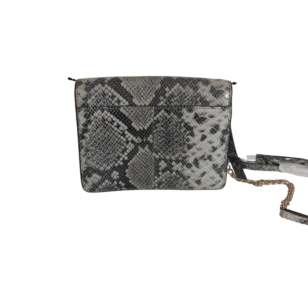 Paul Costelloe Leather Snakeskin Print Crossbody Bag | Brand New |