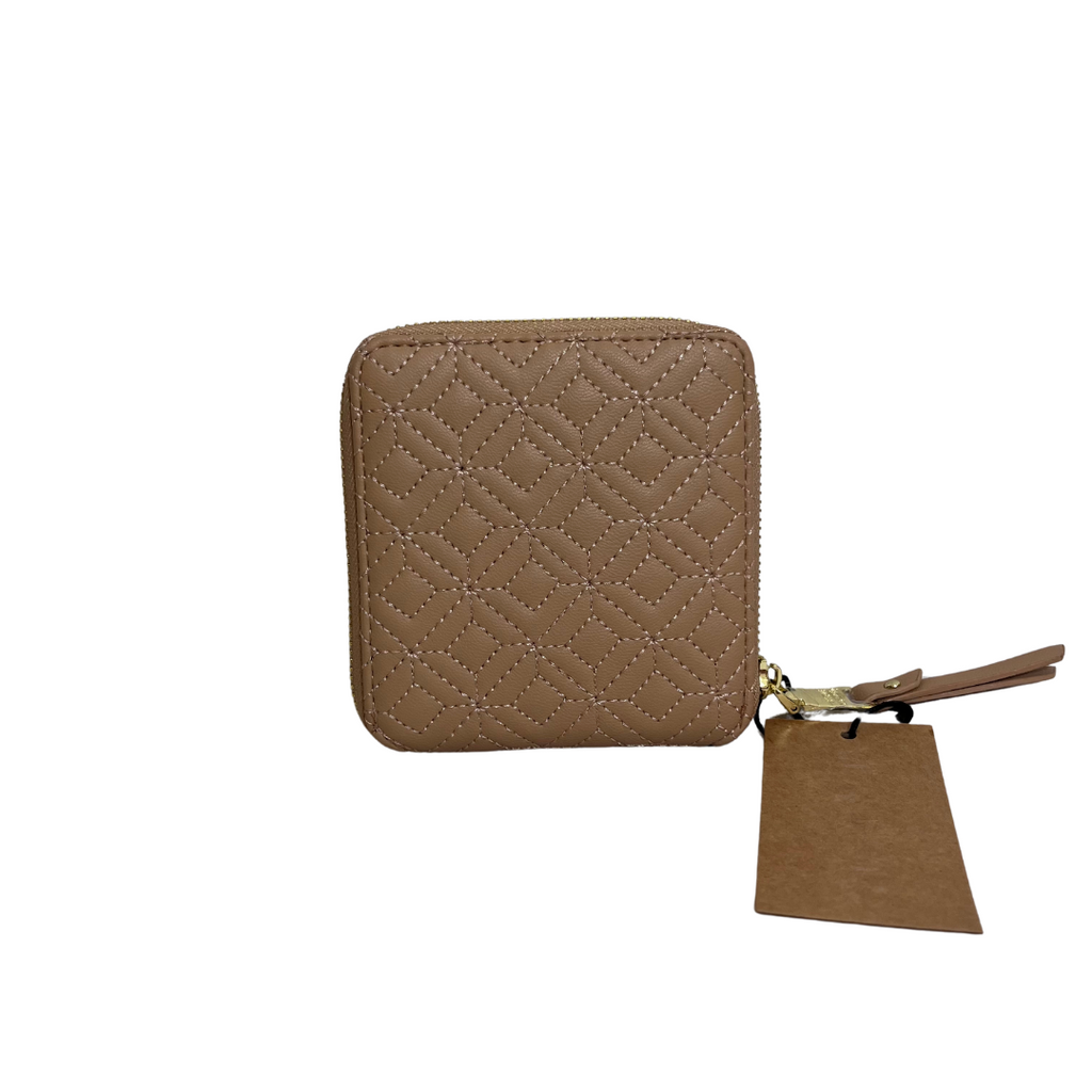 Steve Madden BDANTE Camel Zip Around Wallet | Brand New |