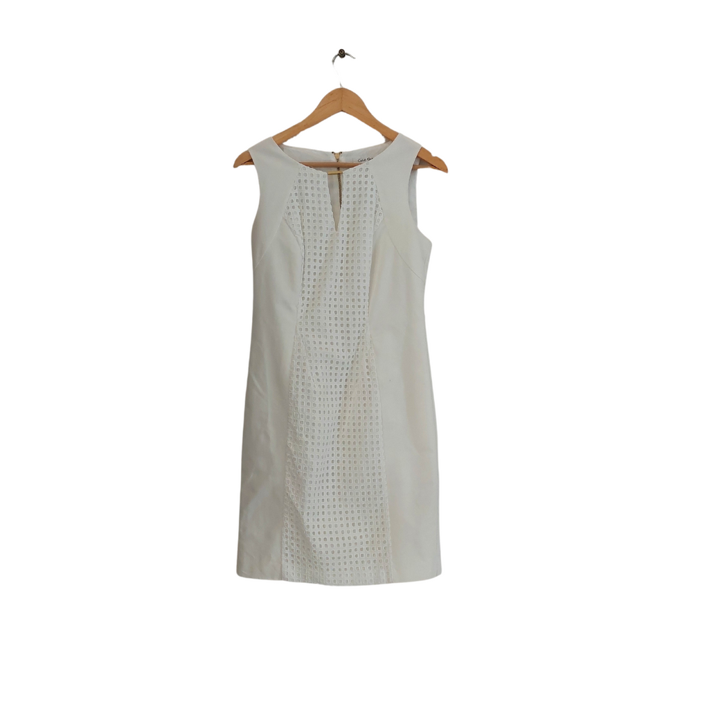 Calvin Klein White Lace Sleeveless Dress | Gently Used |