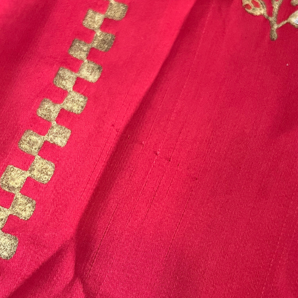 Annus Abrar Red Embroidered And Embellished Long Kurta | Pre Loved |