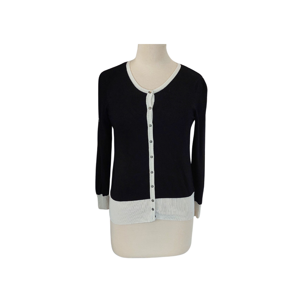 Marks & Spencer Black & White Cardigan | Gently Used |