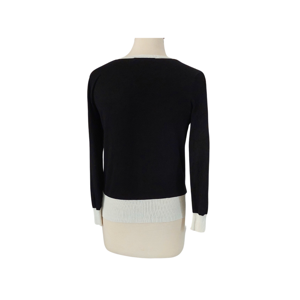 Marks & Spencer Black & White Cardigan | Gently Used |