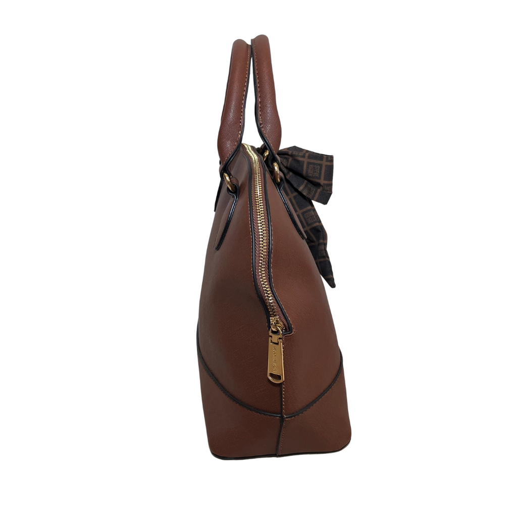 Steve Madden Cognac BRELLI Dome Handbag | Brand New |