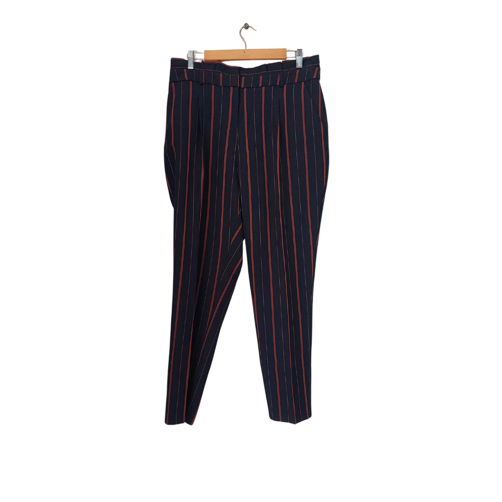 Primark Navy Striped Pants  | Brand New |