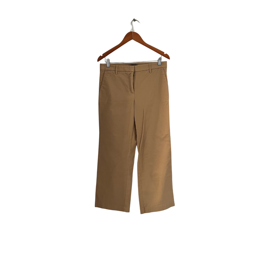 Ann Taylor Brown 'Devin Fit' Wide-leg Cropped Pants | Gently Used |