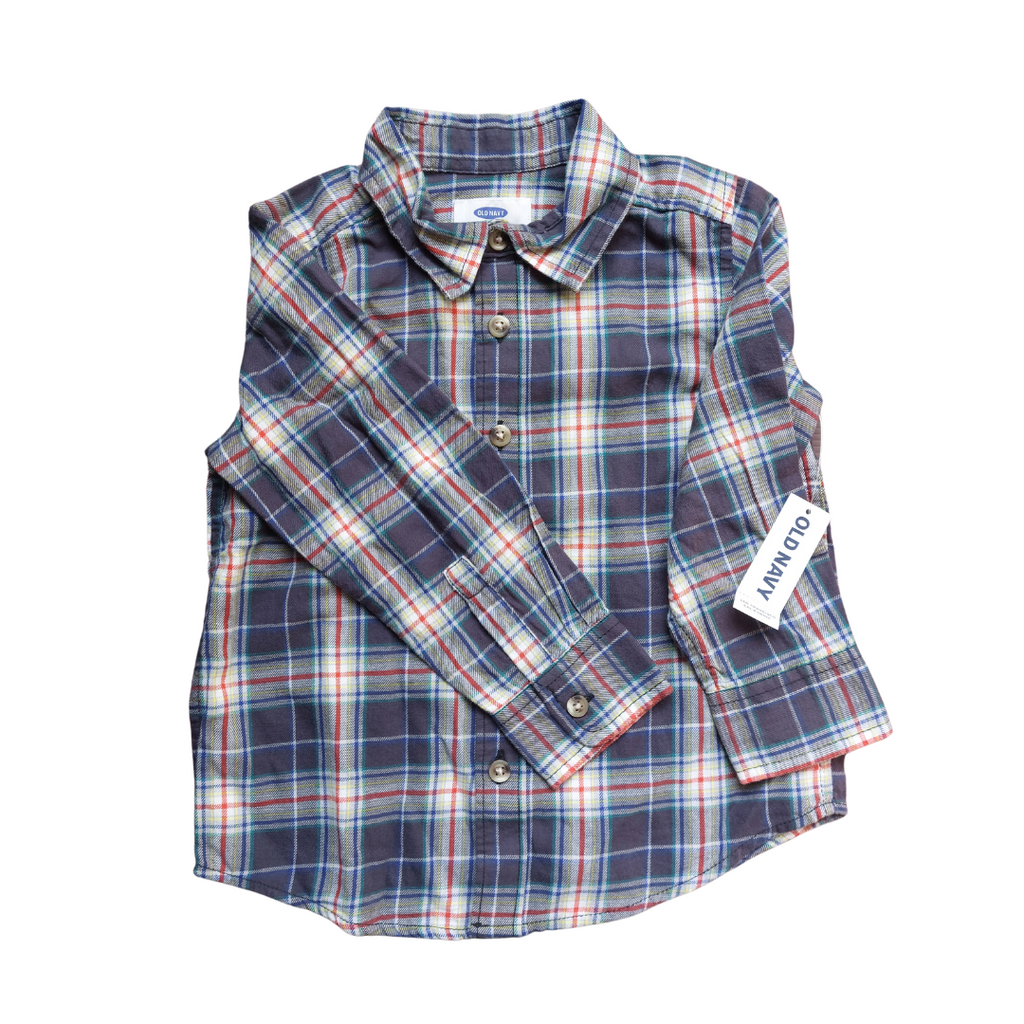 Old Navy Checked Collared Shirt (3 years) | Brand New |