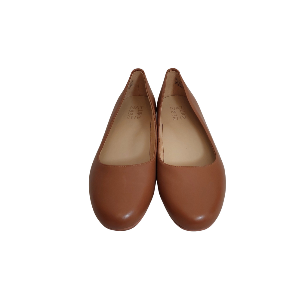 Naturalizer Tan Leather Ballet Flats | Brand New |