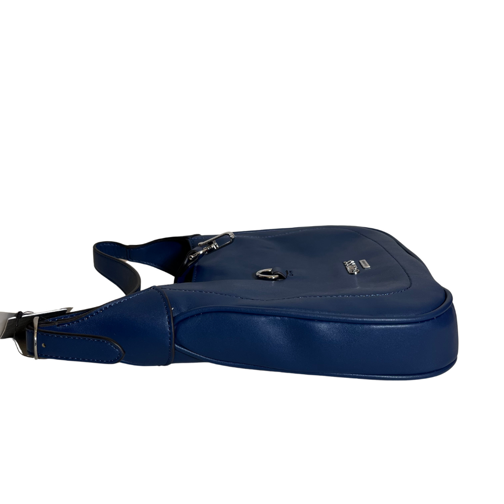 GUESS Navy Blue Stillwater Top Zip Shoulder Bag | Brand New |