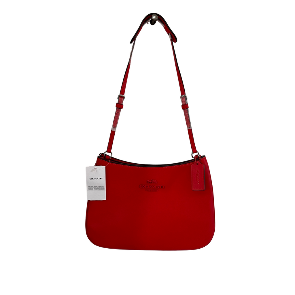 Coach Smooth Leather Bright Poppy 'Penelope' Shoulder Bag | Brand New |