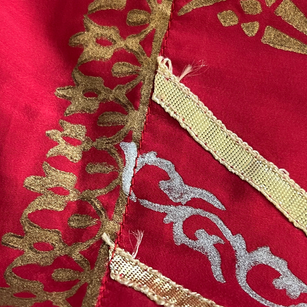 Annus Abrar Red Embroidered And Embellished Long Kurta | Pre Loved |