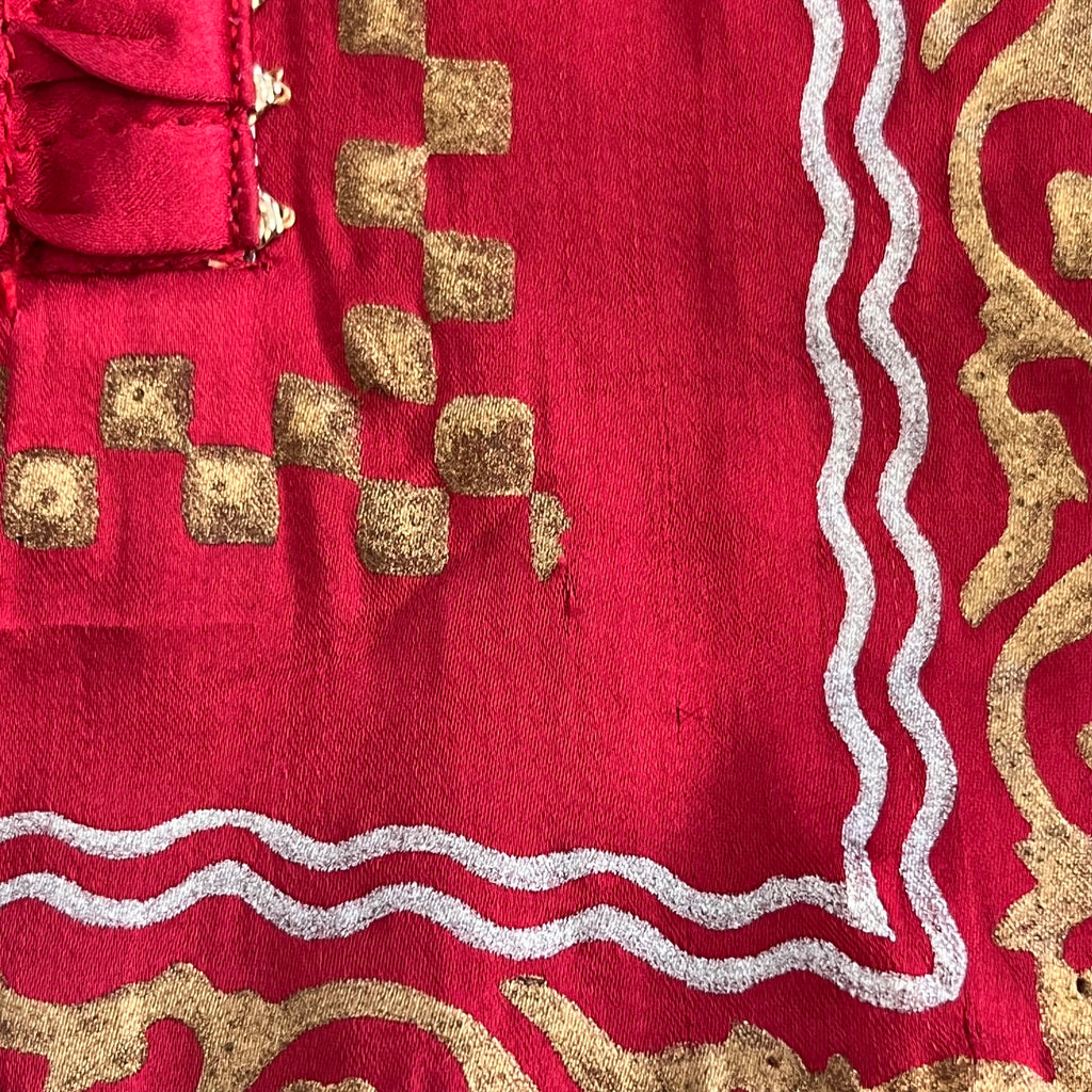 Annus Abrar Red Embroidered And Embellished Long Kurta | Pre Loved |