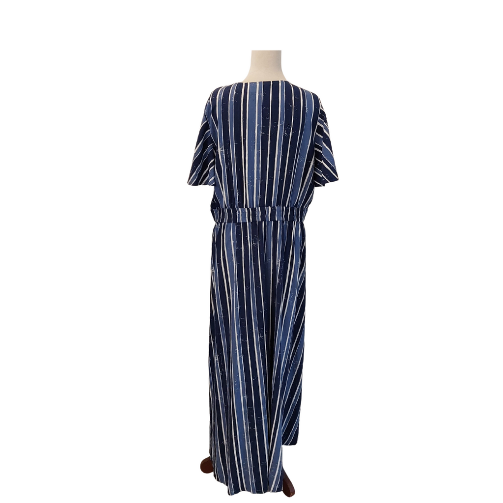 Tommy Bahama Blue Striped Maxi Dress | Like New |