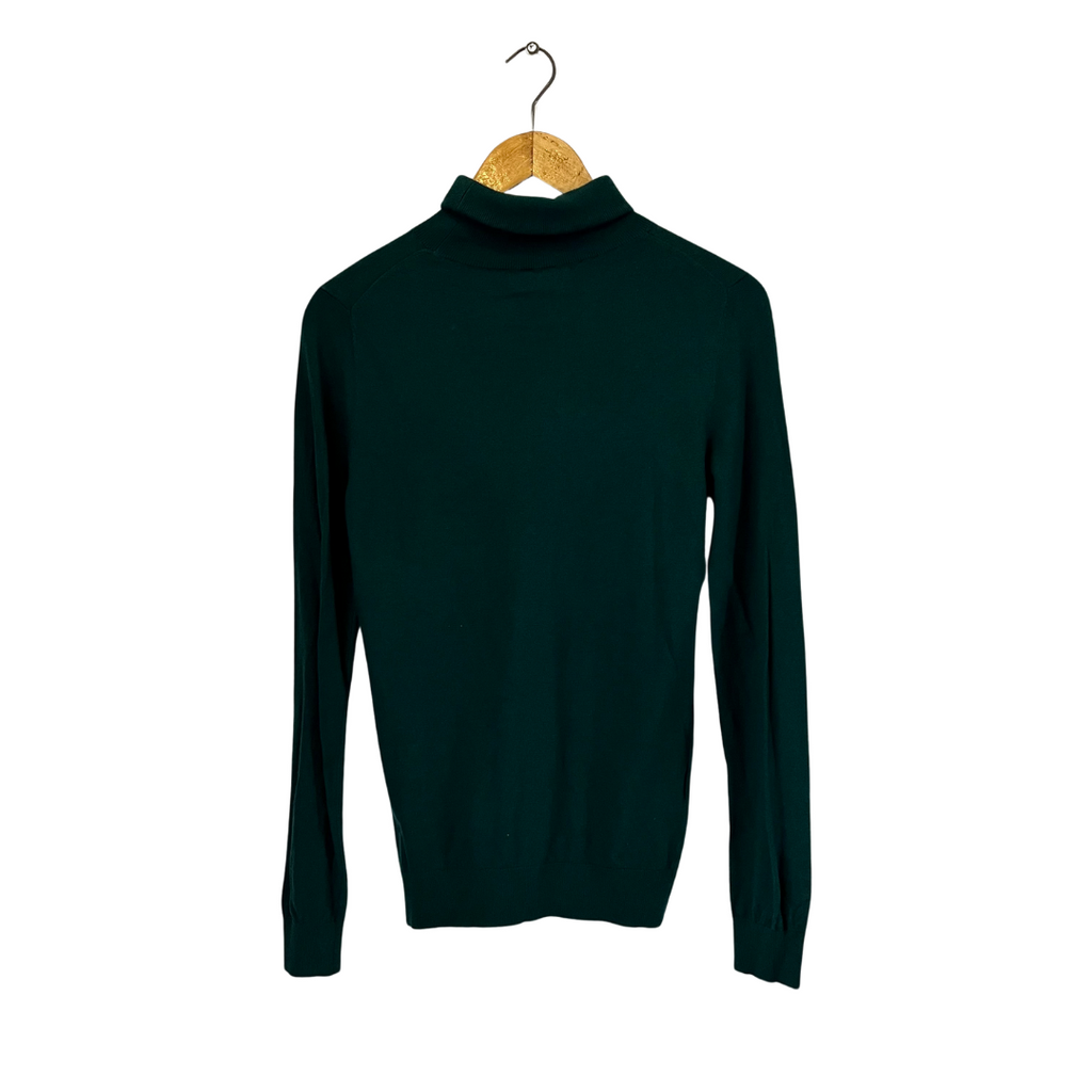 Mango Emerald Green Turtle-neck Sweater  | Like New |