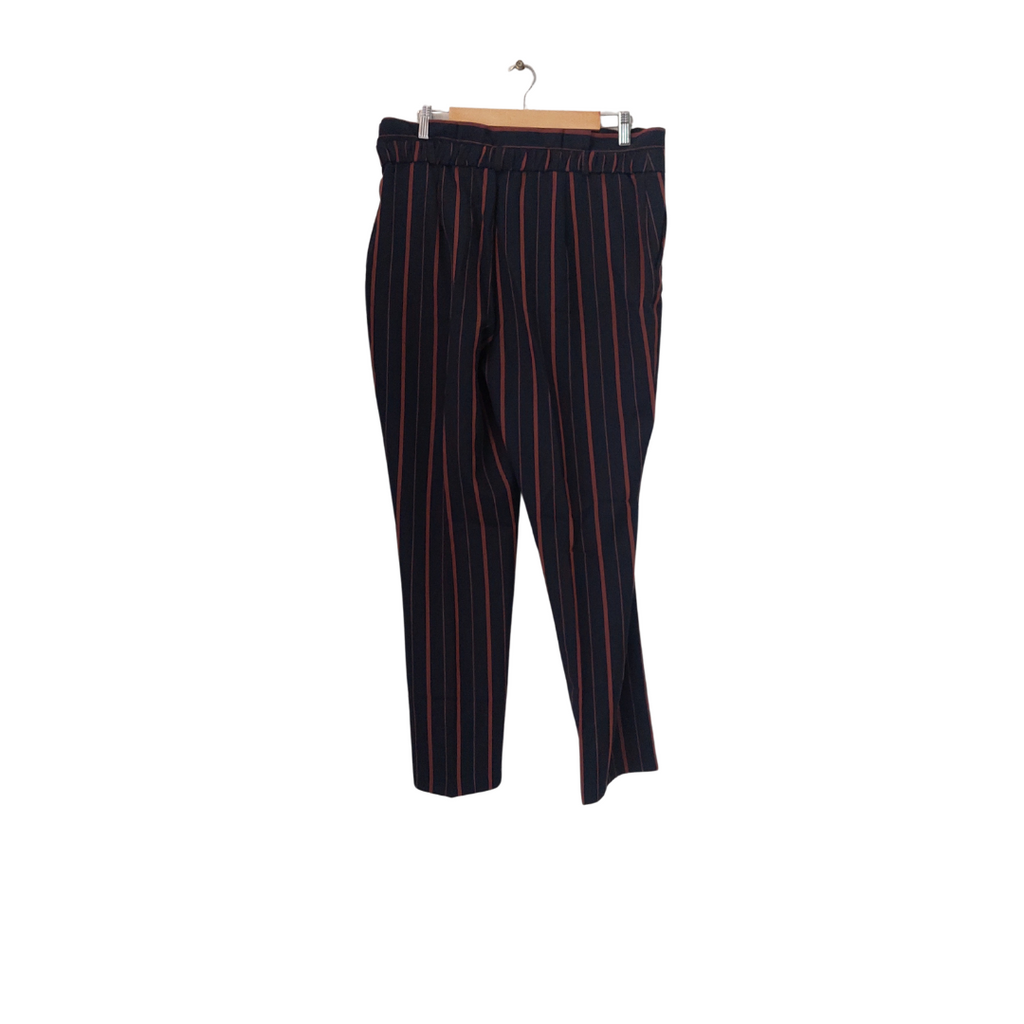 Primark Navy Striped Pants  | Brand New |