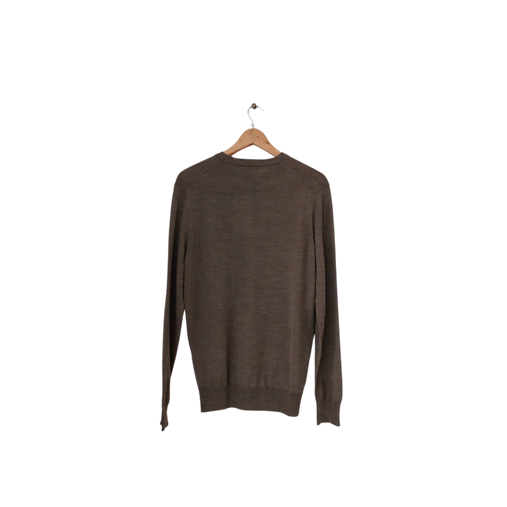 ZARA Men's Brown Crew-neck Sweater | Brand New |