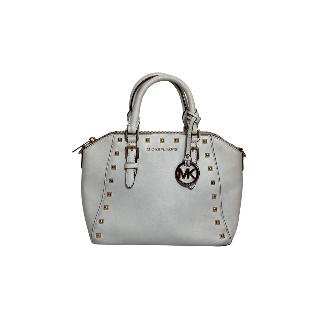 Michael Kors 'CIARA' Studded Small Leather Tote Bag | Pre Loved |