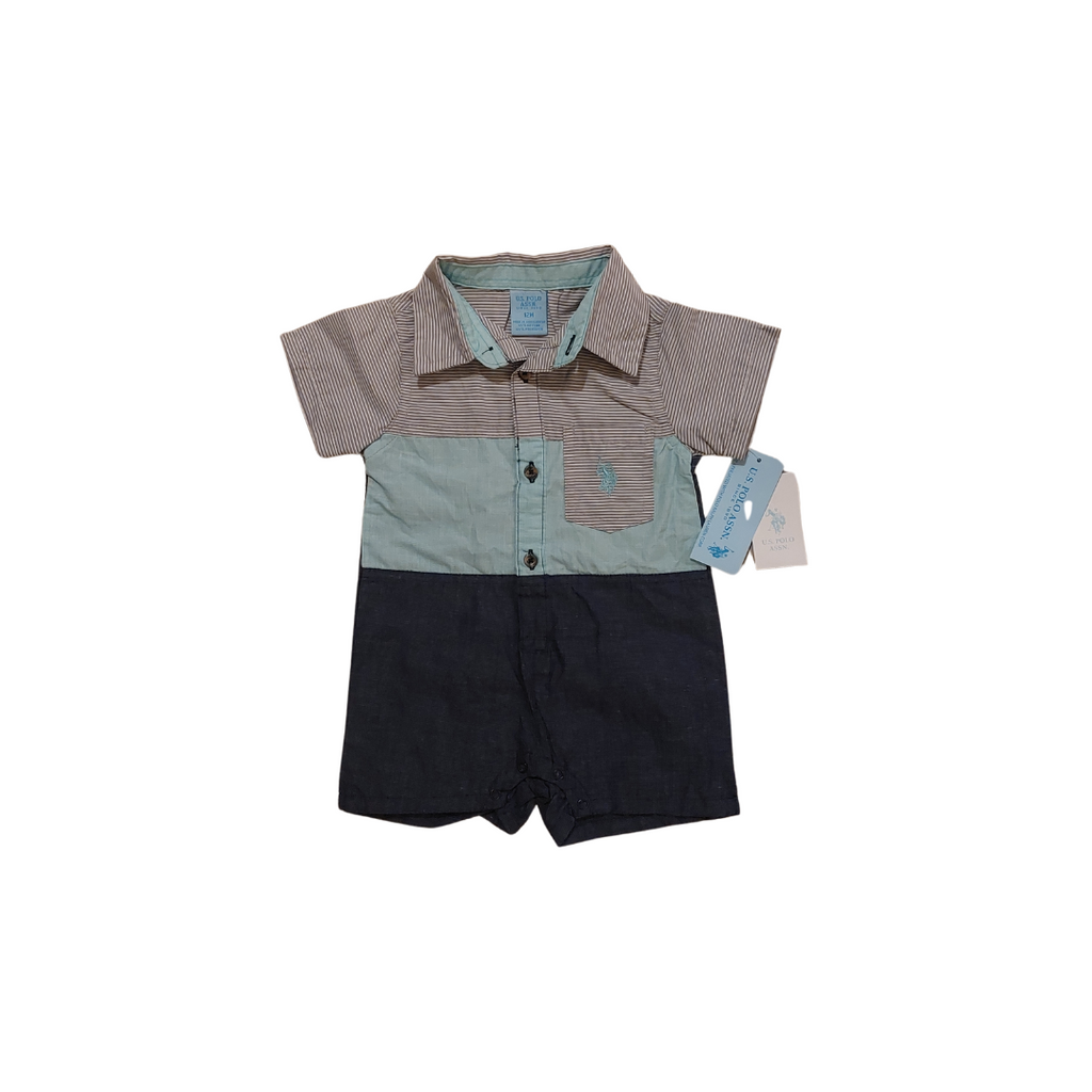 U.S Polo Association Short-sleeves Romper (12 Months) | Brand New |