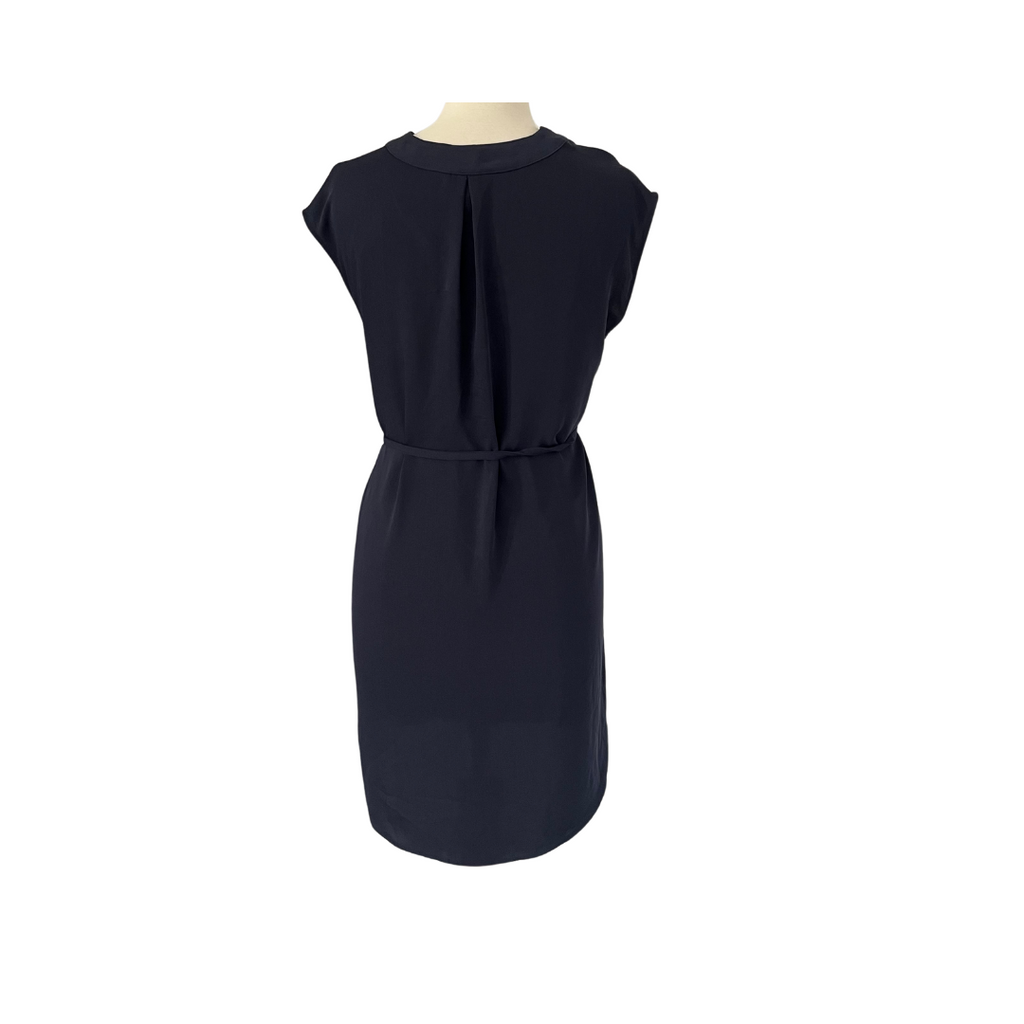 H&M Navy Sleeveless Belted Dress | Gently Used |