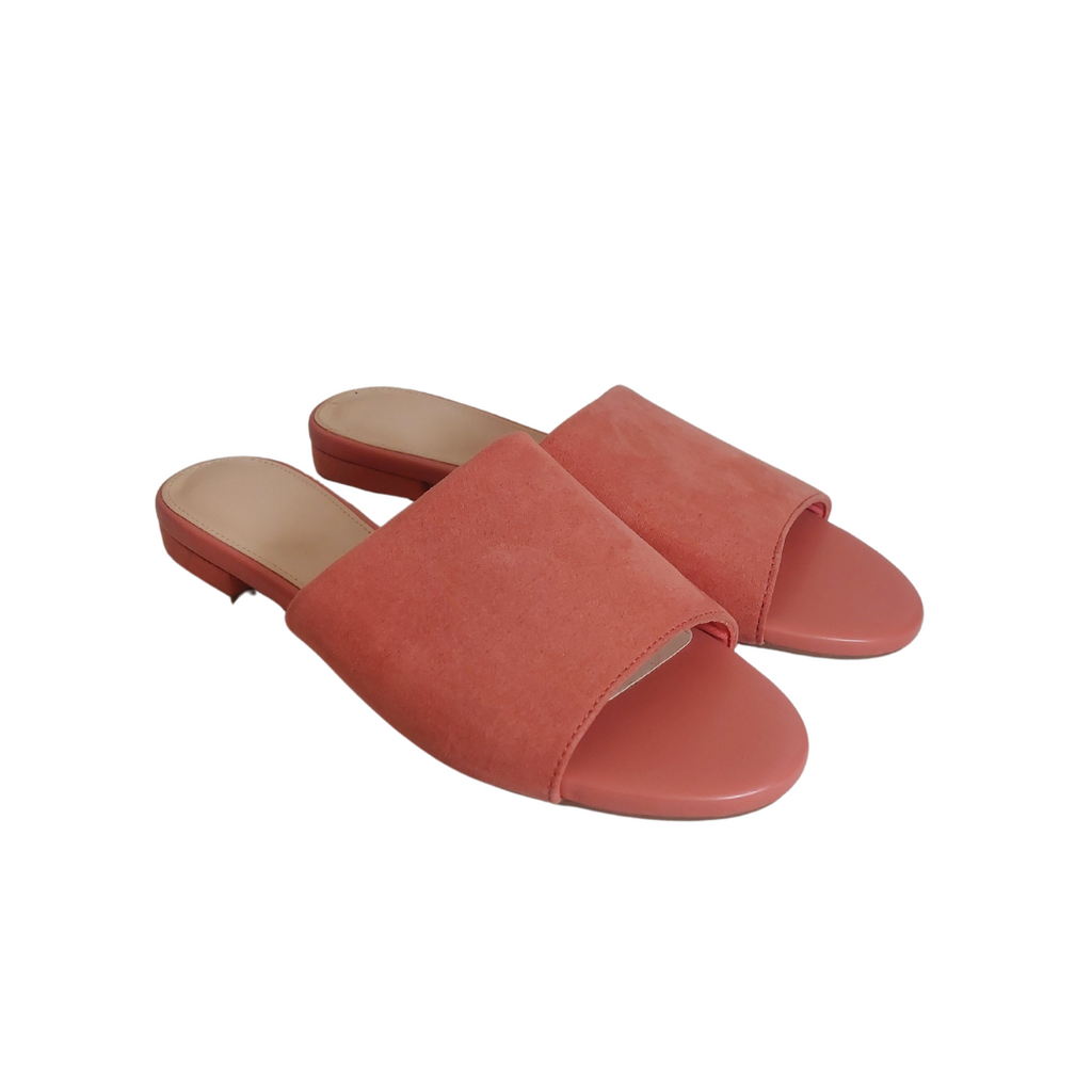 Uniqlo Peach Open-Toe Mule Sandals | Brand New |