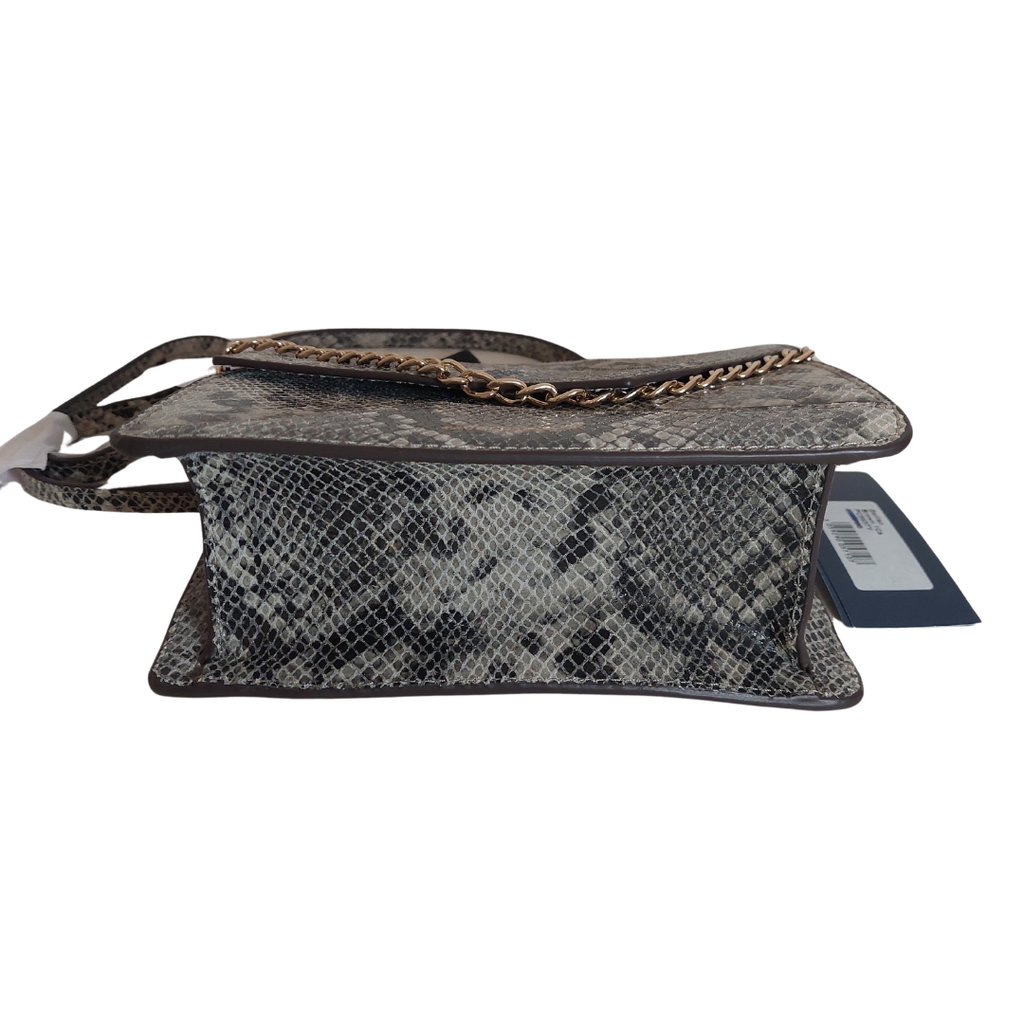 Paul Costelloe Leather Snakeskin Print Crossbody Bag | Brand New |