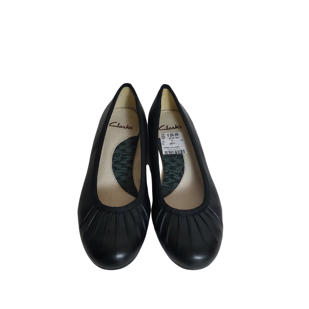 Clark's Black Leather Ballet Flats | Pre Loved | | Secret Stash