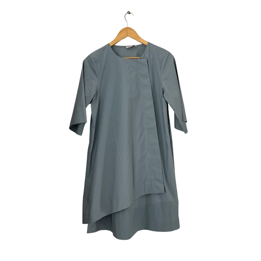 COS Light Grey 100% Cotton Midi Dress | Brand New |