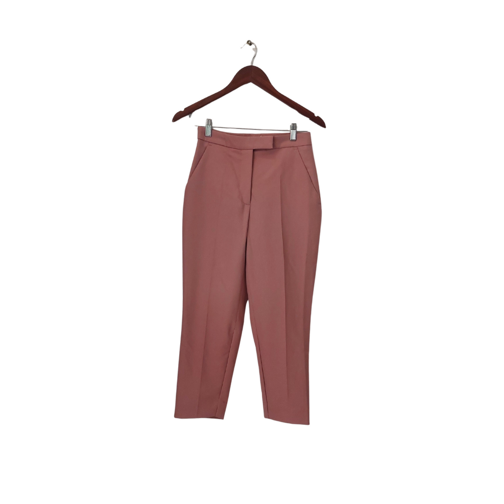 Zara Tea Pink Straight-Leg Formal Pants | Brand New |