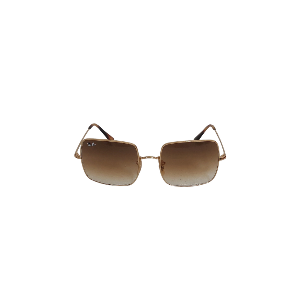 Ray-Ban SQUARE 1971 CLASSIC Light Brown Gradient Sunglasses | Gently Used |