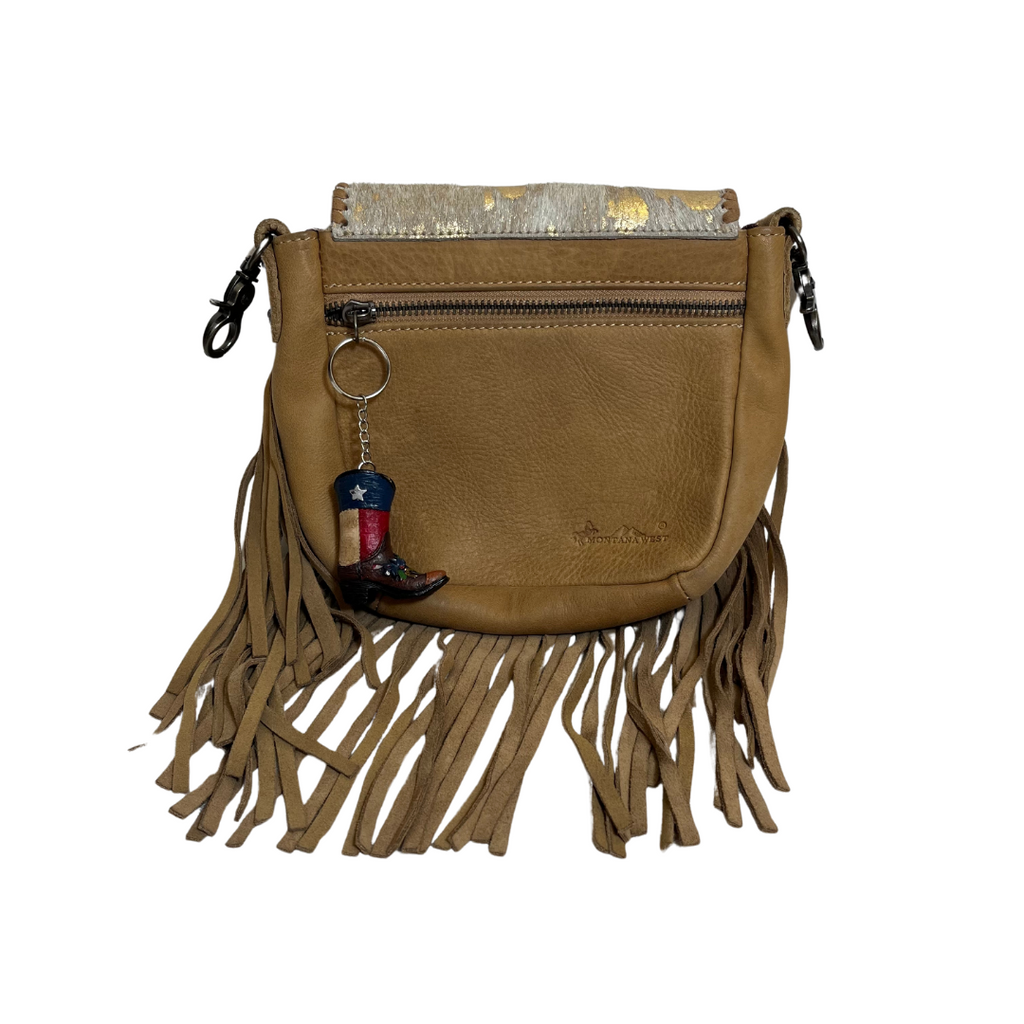 Montana West Suede  Fringe Crossbody Bag | Pre Loved |