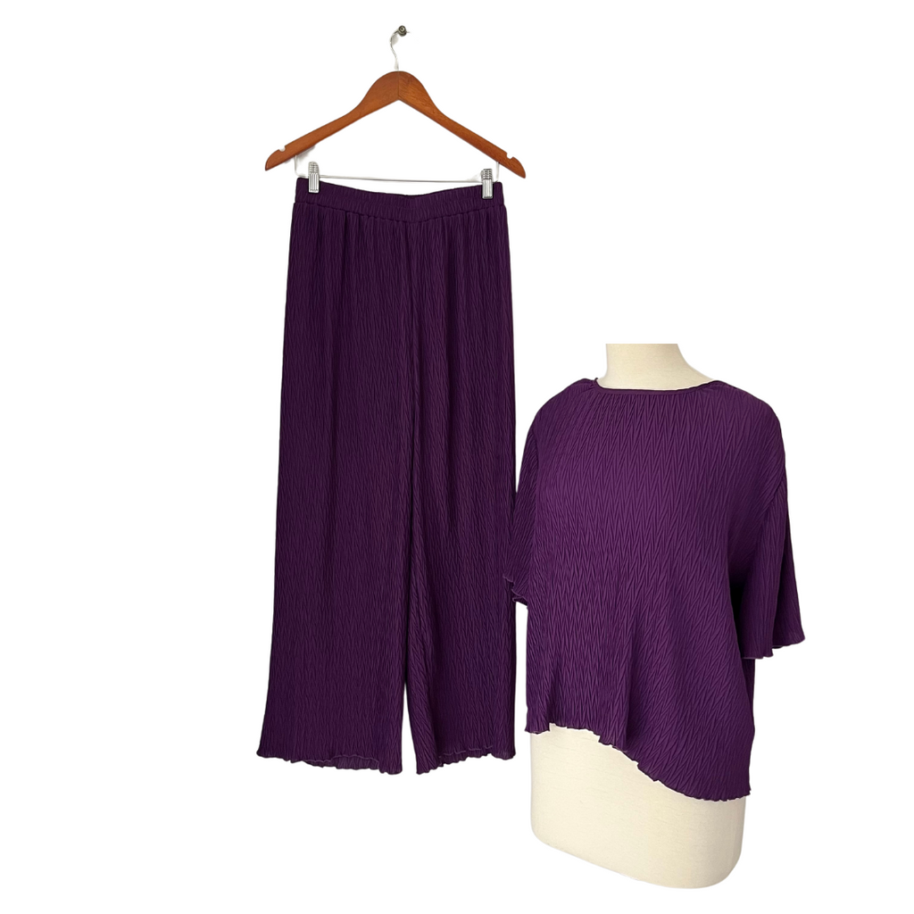 MAX Purple Pleated Co-ord Set | Gently Used |