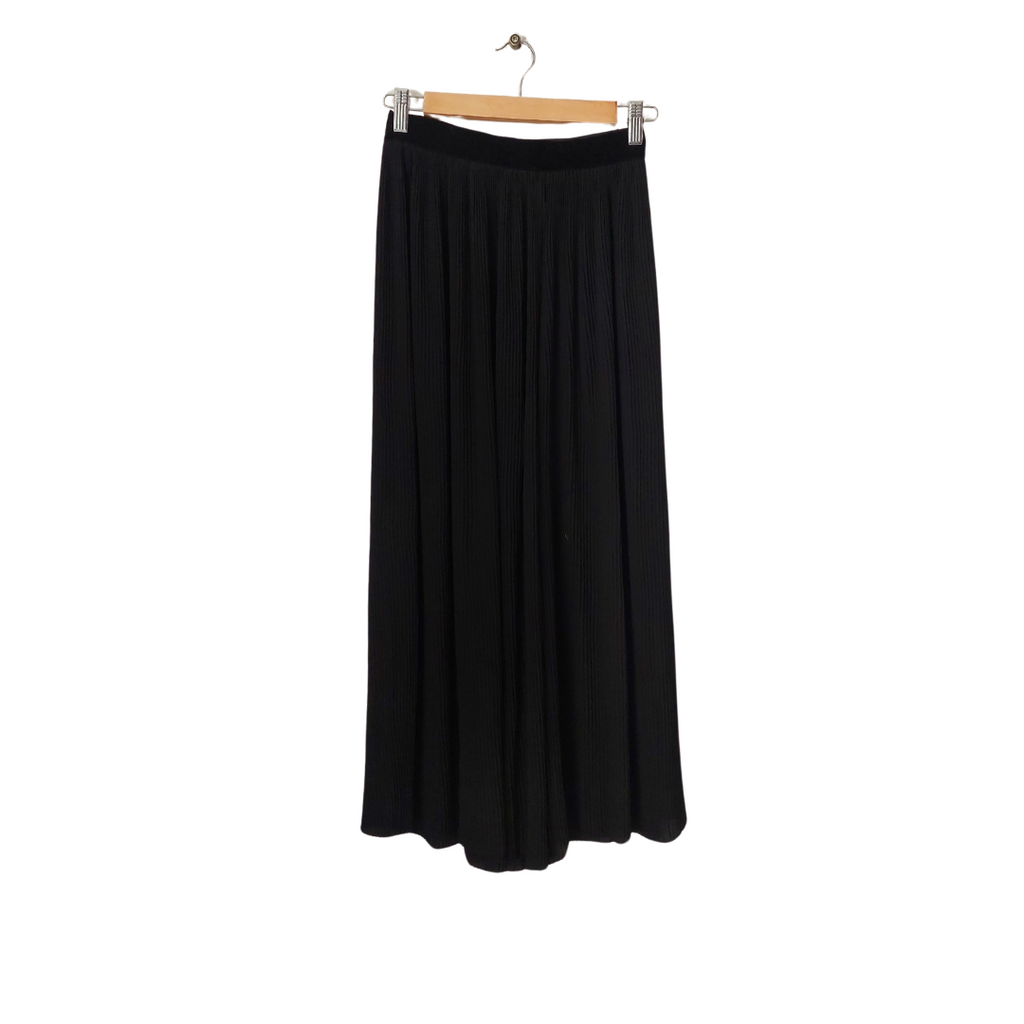 Zara Black Pleated Palazzo Pants | Pre Loved |