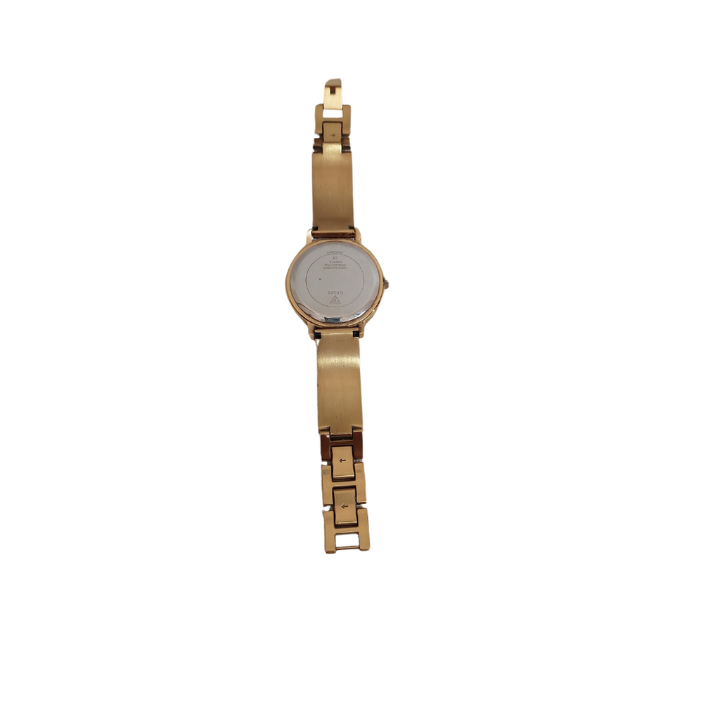 Guess Gold Rhinestone Round-dial Watch | Pre Loved |