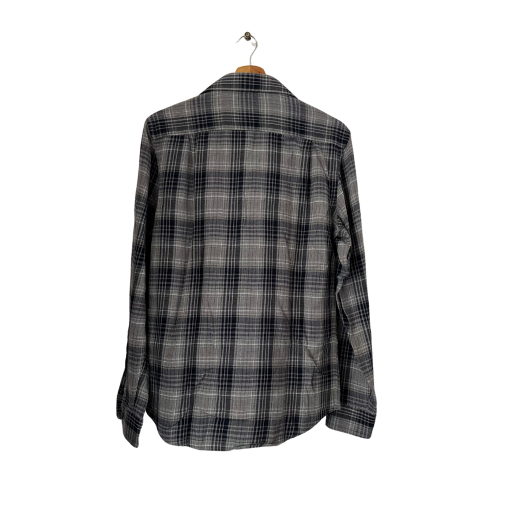 Black Brown Grey Checked Flannel Shirt | Gently Used |