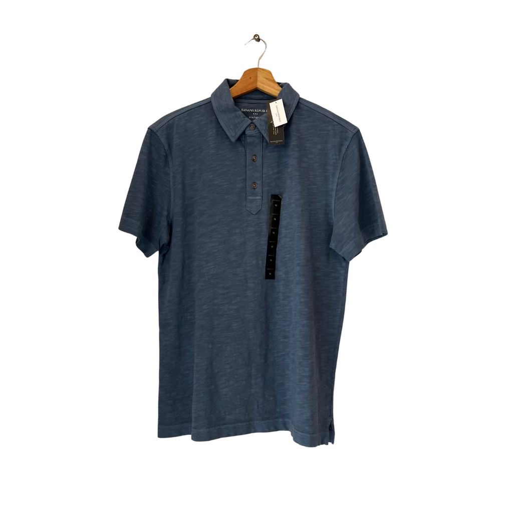 Banana Republic Men's Blue Polo Shirt | Brand New |