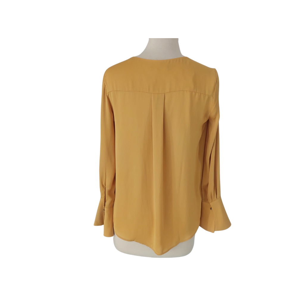 Mango Mustard Bell-sleeves Top | Pre Loved |