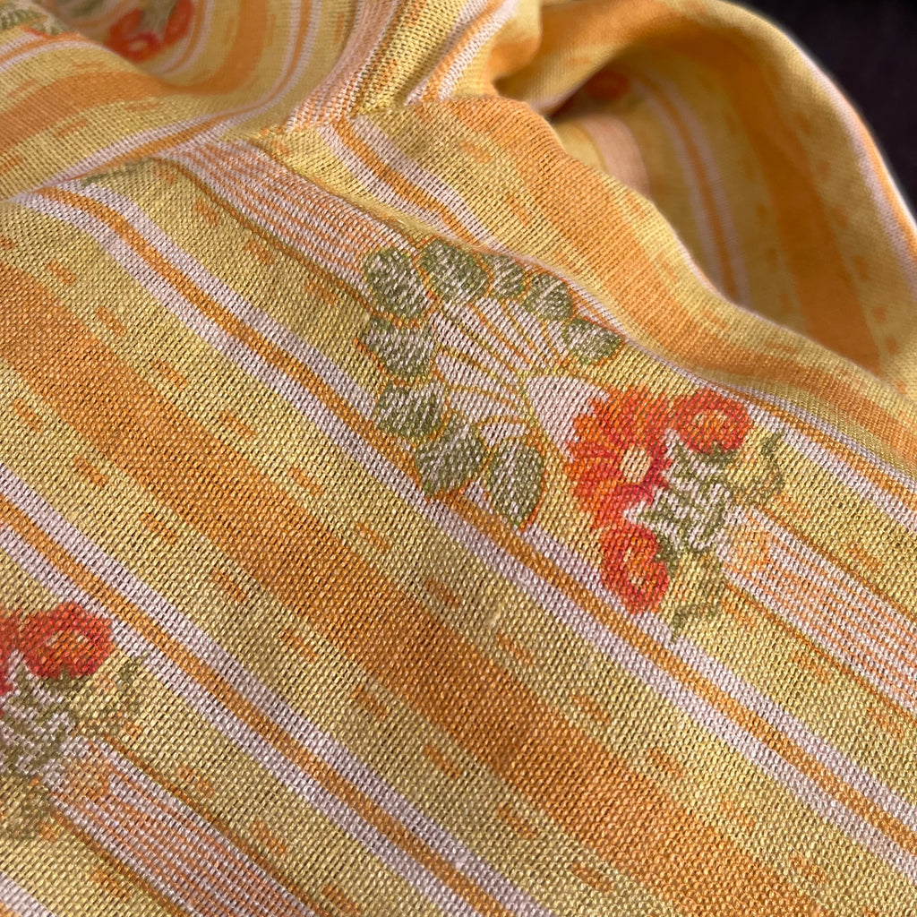 Sania Maskatiya Sunflower Yellow Cotton Net Kurta With Dupatta (2 Pieces) | Pre Loved |