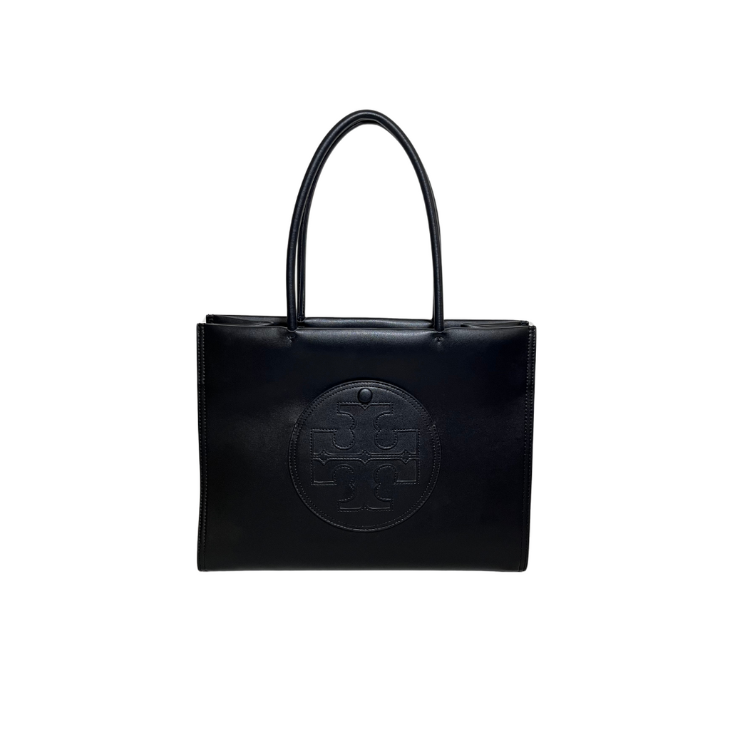 Tory Burch Black Leather Ella Bio Tote Bag | Gently Used |