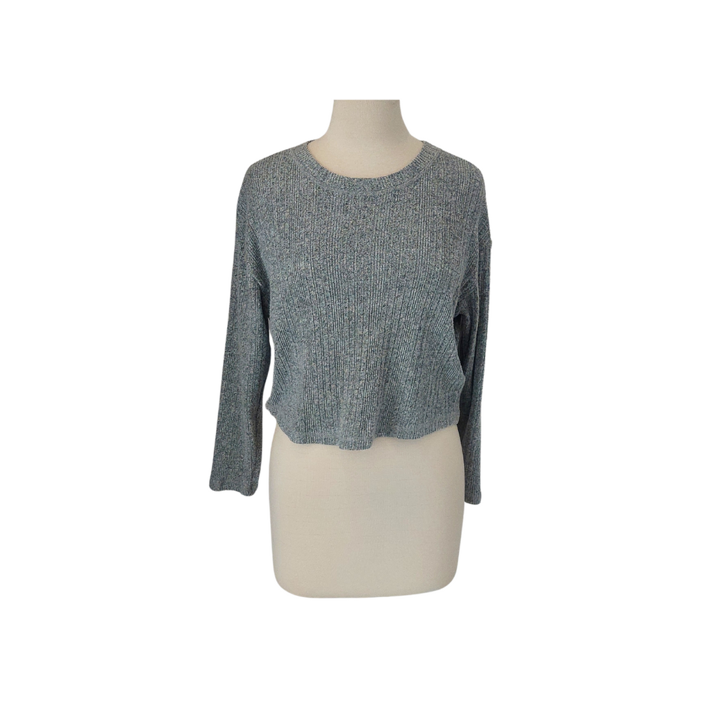 TopShop Light Grey Cropped Sweater | Gently Used |