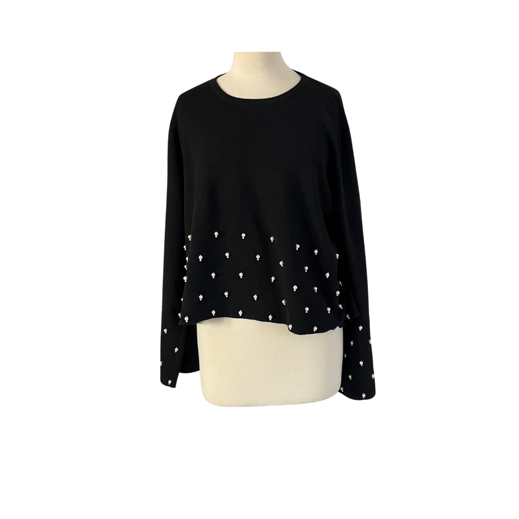 H&M Black with Pearls Sweater | Brand New |