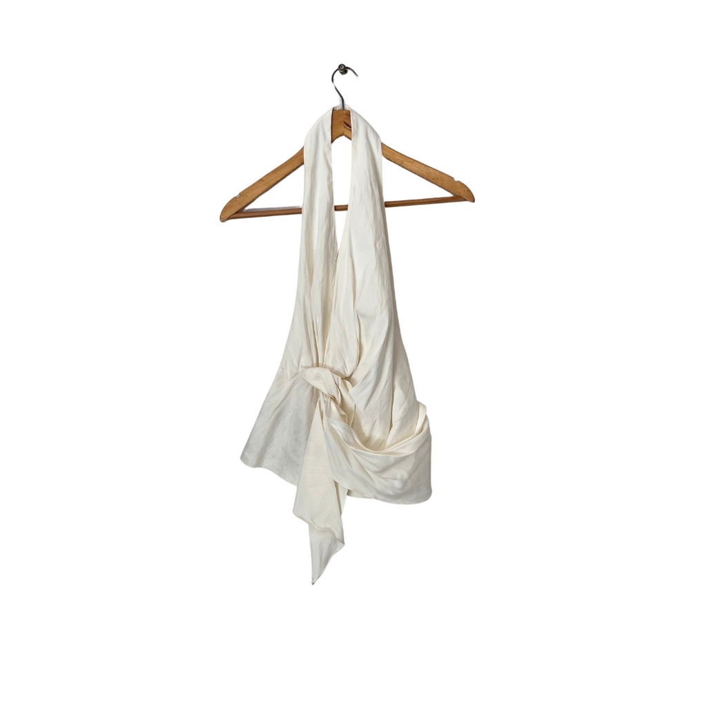 Zara Off White Halter Top | Gently Used |