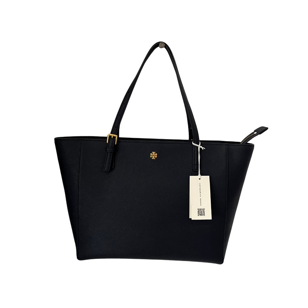 Tory Burch Navy Emerson Leather Tote | Brand New |