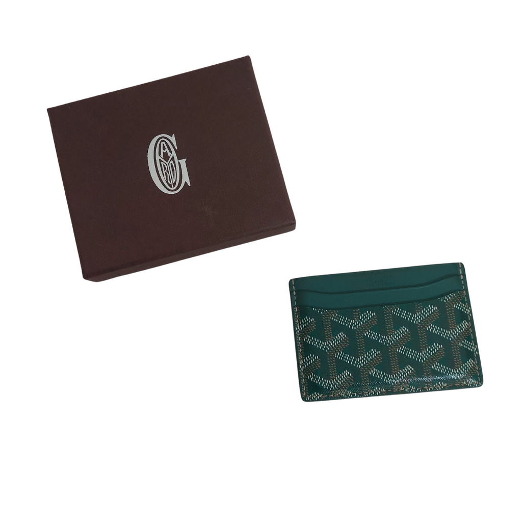 Goyard Green Saint Sulpice Card Wallet | Gently Used |