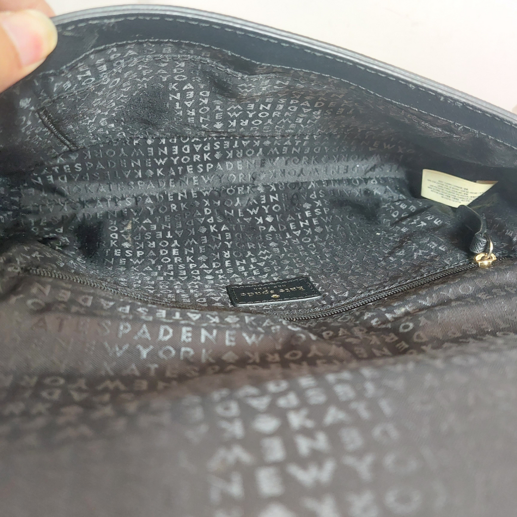 Kate Spade Black Leather Convertible Shoulder Bag | Pre Loved |