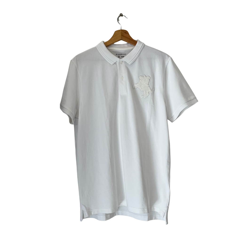 Giordano Men's White Polo Shirt | Brand New |